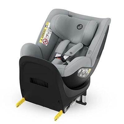 Maxi-Cosi Mica Eco i-Size, siège-auto pivotant 360°, 3 mois-4 ans (61-105 cm), siège-auto bébé i-Size, 5 inclinaisons, appui-tête réglable, protection G-CELL contre chocs latéraux, Authentic Grey
