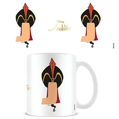 Disney alfabetet personlig mugg (J för Jafar Design) 3,25 dl keramisk kaffemugg i presentation, Disney presentförpackning - officiella varor