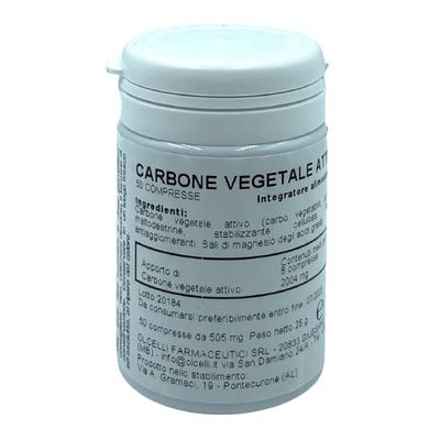 Carbone Vegetale Attivo 500mg barattolo 50 compresse