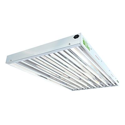 Envirogro de Lumii 8 Pieds (122 cm) T5 de Interieure Éclairage avec fiche européenne – 4 Lampes, Noir, 126 x 67 x 14 cm, 03–140–085