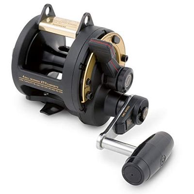 SHIMANO TLD 2 Speed Standaard Spoel, Unisex - Volwassene, TLD30IIA (20lbs/800yds), Shimano Goud, Grafiet Zwart
