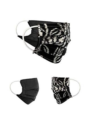 Community Masks 2-pack set unisex makeshift mask reversible mouth protection mask mouth and nose protection reversible mask with print cotton BCI washable