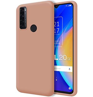Tumundosmartphone Funda Silicona Líquida Ultra Suave para TCL 20 SE Color Rosa