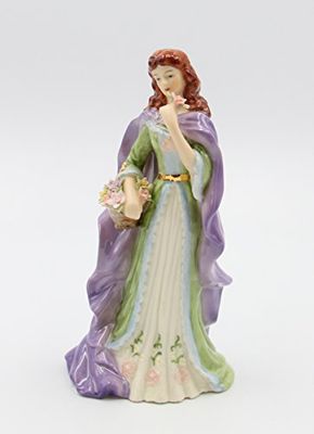 Cosmos Gifts Figurka Irish Lady, Porcelana, Fioletowa