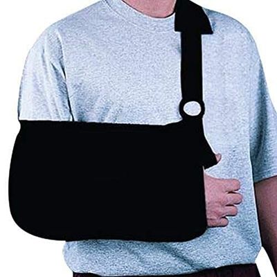 Rolyan Envelope Arm Swing with Pad, Comfortable Arm Sling and Shoulder Support Brace with Padded Straps & Thumb Loop, Surgery and Injury Recovery Arm Sling, Fits Right or Left Arms, Medium