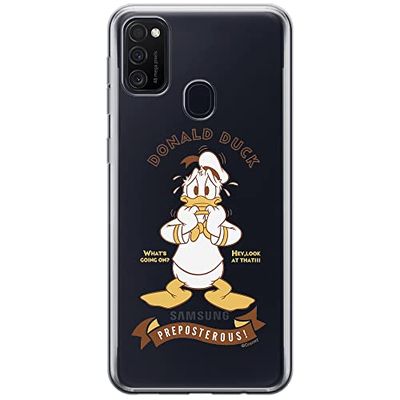 ERT GROUP mobiel telefoonhoesje voor Samsung M21 origineel en officieel erkend Disney patroon Donald 004 optimaal aangepast aan de vorm van de mobiele telefoon, gedeeltelijk bedrukt