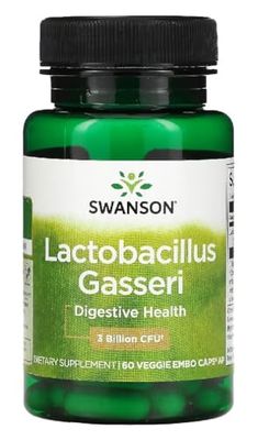 Swanson - LACTOBACILLUS GASSERI | Lactobacillus Gasseri | Apoyo Natural para la Salud Digestiva y del Sistema Inmunológico - 60 Cápsulas