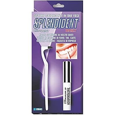 Splendident Daily - Sistema sbiancante in due fasi - Fase meccanica + fase chimica - Elimina le Macchie, Ridona Splendore ai tuoi Denti