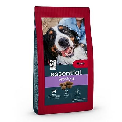 MERA Essential Brocken, Comida Seca para Perros de Todas Las Razas de Perros, alimento seco con proteínas de Aves de Corral, alimento Saludable con Omega-3 y Omega-6, croquetas Grandes, 12,5 kg (1