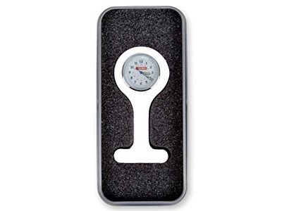 Gima - Montre Infirmière en Silicone, Cadran Rond, Couleur Blanche. Dans une boîte en aluminium