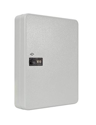 Wedo 10246037 sleutelkast voor 60 sleutels 3-cijferig cijferslot, individueel instelbaar 28, 8 x 9, 4 x 37, 0 cm, gepoedercoat plaatstaal, incl. bevestiging, lichtgrijs, lichtgrijs