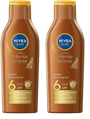 Lozione solare al carotene SPF 6, 200 ml (Confezione da 2)