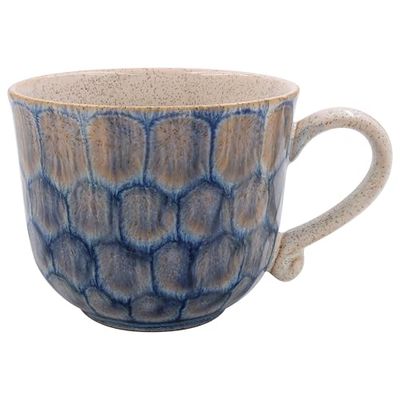 Lesser & PAVEY Elements Reactive Glaze Mug - Blue for Home & Kitchen | Stylish Ceramic Mugs for Tea & Coffee | Lovely Cup Set for Mens Gifts & Birthday Gifts for Women
