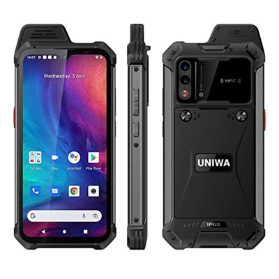 UNIWA W888 Zello Walkie Talkie 6,3 pollici Touch Screen Octa Core Processore 4GB RAM 64GB ROM rimovibile 5000mAh Versione globale 4G Android 11 NFC Smartphone