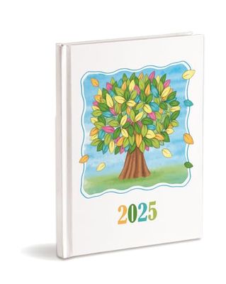 Agenda organizador 2025 enero-diciembre 2025 tapa dura, semanal, árbol