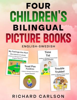 English-Swedish Four Children's Bilingual Picture Books