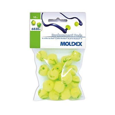 Moldex 6830 "Waveband/Jazz-Band 2" vervangende pluggen voor Gestreepte oordopjes - Meerkleurig (10 paar)