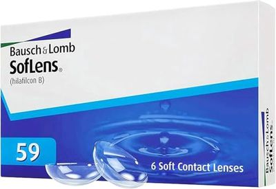 Soflens 59 Lenti a Contatto Correttive Mensili, 6 Lenti, BC 8.6 mm, DIA 14.2 mm, 5.5 Diopt