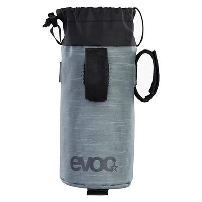 EVOC MULTI HOLSTER fietsdrinkhouder (fietsaccessoire voor drinkfles tot 0,75 liter, geïsoleerde vulling, multifunctionele bevestiging), staal