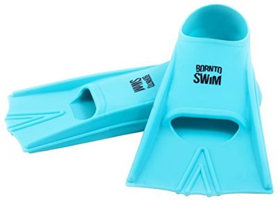 Bormioli nto Swim Niños Silicona Natación Aletas Corto Aletas de Entrenamiento Talla 27 – 29, Infantil, Silikon Schwimmflossen für Kinder, Turquesa, Gr. 27-29 EU