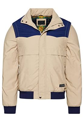 Superdry COAT VINTAGE COLLEGIATE JACKET Stone Wash L MAN, Stone Wash, L