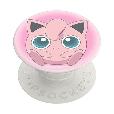 PopSockets: PopGrip - Supporto e Impugnatura per Telefoni Cellulari e Tablet con un Top Intercambiabile - Pokémon - Jigglypuff Ombre