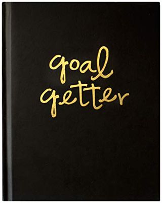 CR GIBSON UNISEX JOURNAL - Fitspiration Goal Getter 16 WEEK GUIDED FITNESS AND INSPIRATIONAL JOURNAL, Black, 20.3 x 16.5 UK
