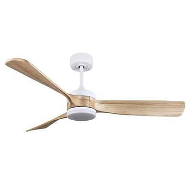 Eden pulse Witte ventilator, 3 vleugels, beuken, 26 W, 2950 lm, 6 snelheden, 3 temperaturen, 32/47 x 132 x 132 cm