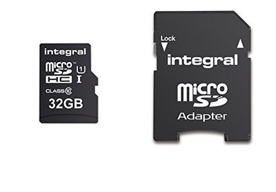Integral INMSDH32G10-90U1 UltimaPro 32 GB MicroSDHC Class 10 Memory Card up to 90 MB/s, U1 Rating - Black