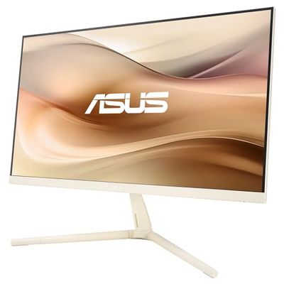 ASUS VU279CFE-M - Monitor Eye Care Gaming de 27 Pulgadas, FHD (1920 x 1080), IPS, 100 Hz, IPS, Adaptive-Sync, USB Tipo-C, sostenibilidad ecológica, DisplayWidget Center, EyeCare Plus - Color Oat Milk
