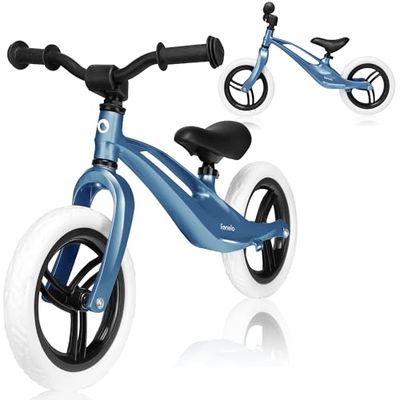 Lionelo Bart, Bicicletta Senza Pedali Da 18 Mesi Fino A 30 Kg Telaio In Magnesio Manutenzione R Unisex Baby, Blu (Blue), S