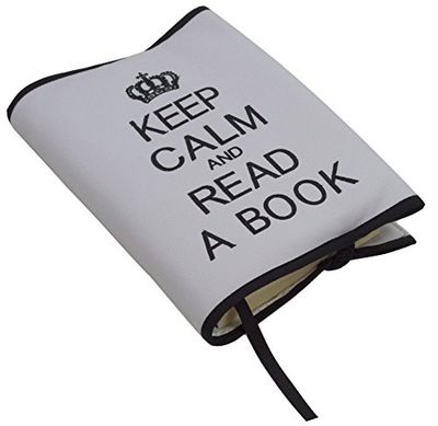 Custodia protettiva per libri di carta e agende in ecopelle, protegge da usura, polvere e sporcizia, grigio/nero 100% Made in Spagna