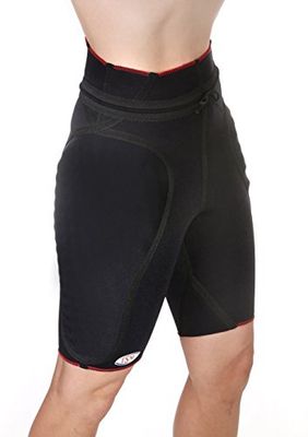 TSM 88 3190 Bandage de Sport Pro Short Long Couvrant Hanches et Cuisses pour Gardien de But Noir Taille XL