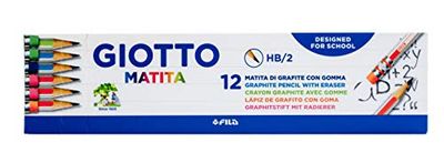 GIOTTO Matita, Lápices de Grafito con goma, Caja 12 unidades