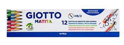 Lapices de grafito giotto matita hb con goma unidad