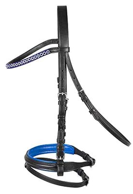 PFIFF 102708 Briglia "Larea", nero-blu Pony