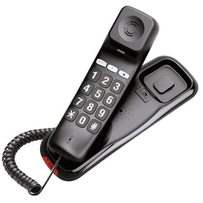 Olympia 4510 Téléphone fixe à grosses touches pour personnes âgées | Touches de choix extra larges | Téléphone filaire pour seniors | Écran LCD clair | Téléphone fixe avec cordon | Fonction maintien