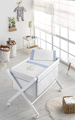 PIELSA BABY - 1375-4 | Drick Savann | Savann Dricka Spjälsäng | Savann Dricka Vinter | Savann Dricka Sommar | Spjälsäng Savann | Färg Blå | Storlek 86X100