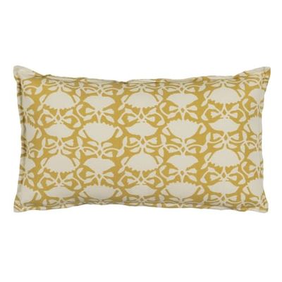 BigBuy Home Kussen katoen beige mosterd 50 x 30 cm