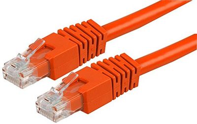 Pro Signal PS11204 RJ45 Male to Male Cat6 UTP Ethernet Patch Lead, 2m, Orange