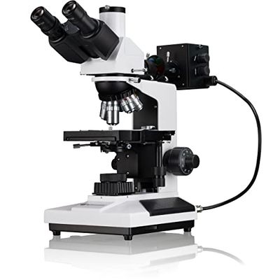 Bresser Mikroskop vetenskap ADL-601P 40x-600x med trinokulärt huvudfäste, Köhler-belysning, Abbe-kondensor