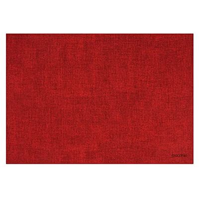 Guzzini - Tiffany, Fabric Toalha de mesa individual retangular dupla face - vermelho, 43 x 30 cm - 22609155