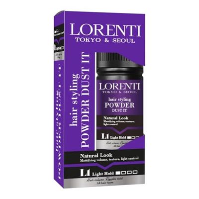 LORENTI TOKYO & SEOUL Powder Wax L1 Cire légère à tenir 20 g | Cire coiffante et volume en poudre avec effet mat pour homme et femme
