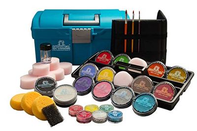 EULENSPIEGEL Make-upkoffer, 1000 maskers, 35 delen