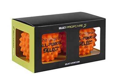 Select Select Set van 2 stuks uniseks ballpunctie massagebal, oranje, 28 cm Select Select Set van 2 stuks uniseks ballpunctie massagebal, oranje, 28 cm