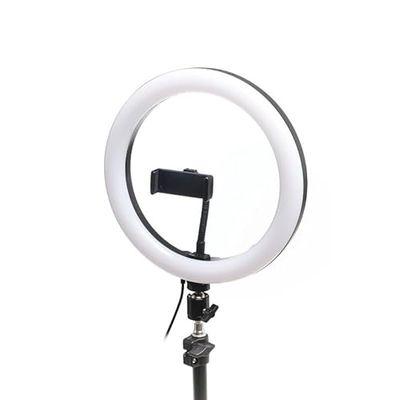 glowster Kit di anello luce LED da 10" con treppiede regolabile da 200 cm, ideale per fotografia, videochiamate e trucco professionale.