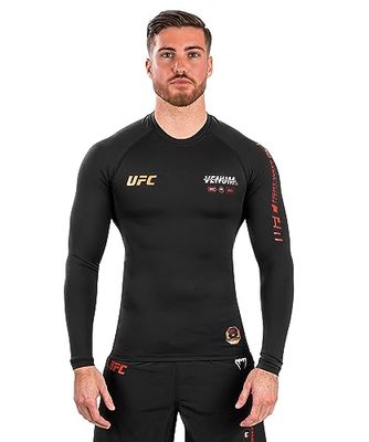 VENUM, Lycra Z Długim Rękawem UFC Adrenaline by Men's Fight Week Performance dla mężczyzn, Czarny, XXL, czarny, XS