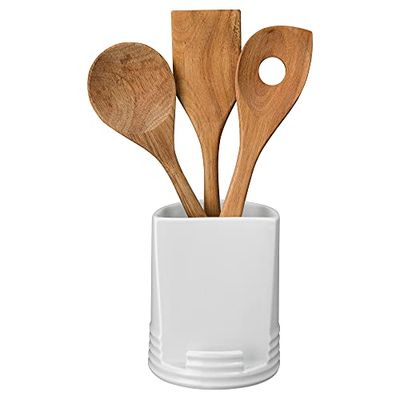 Denby 144044343 James Martin Cook Utensils Pot, Porcelain, 770g, Length: 12cm, Weight: 12cm, Depth: 14.5cm, White