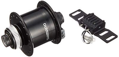 SHIMANO Nexus DH-UR705-3, Dinamo a mozzo. Unisex-Adulti, Nero, 36 buche