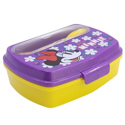 KP Pharma 74409 Food Carriers, Plastic, 1 Liter, Multicolour-Minnie Mouse